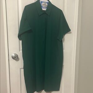 Green shirt dress